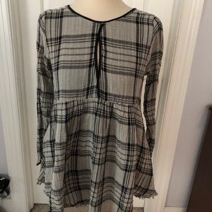 Free People Swing Me Baby Tunic Top Shirt Small